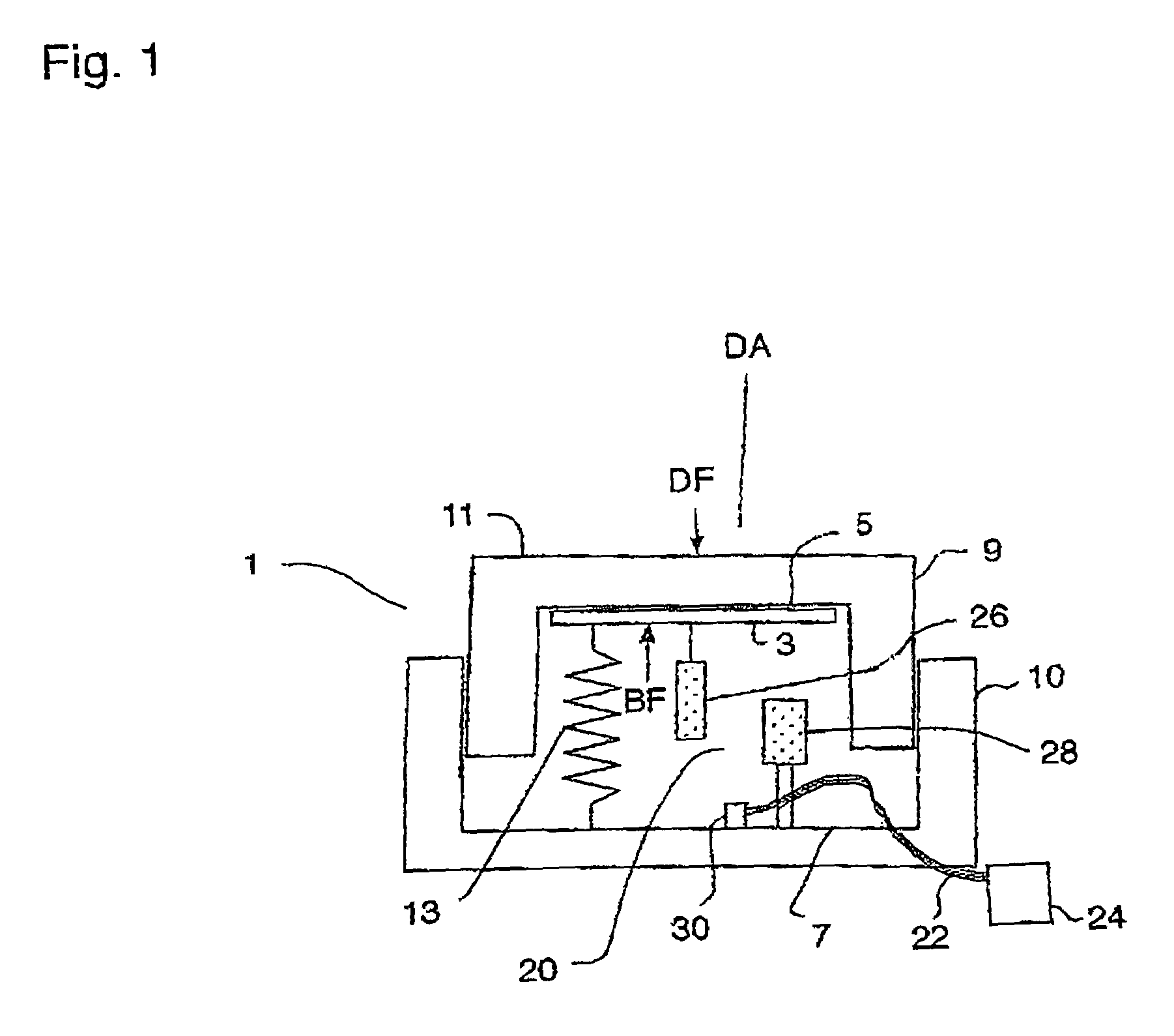 Displacement and force sensor