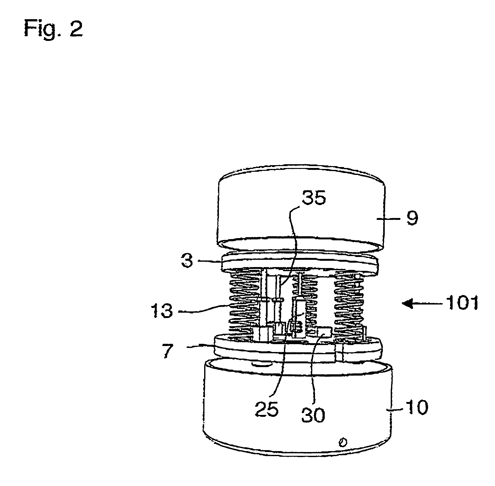 Displacement and force sensor