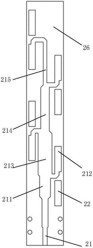 C-wave band high-gain omni-directional antenna microstrip three-dimensional layout topological architecture