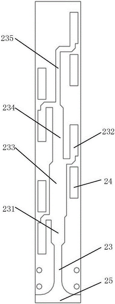 C-wave band high-gain omni-directional antenna microstrip three-dimensional layout topological architecture