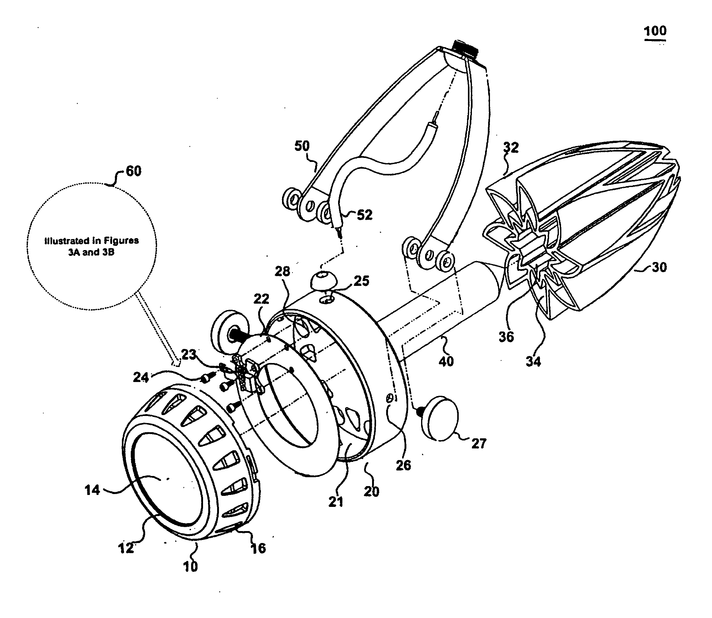 Lighting assembly having a heat dissipating housing