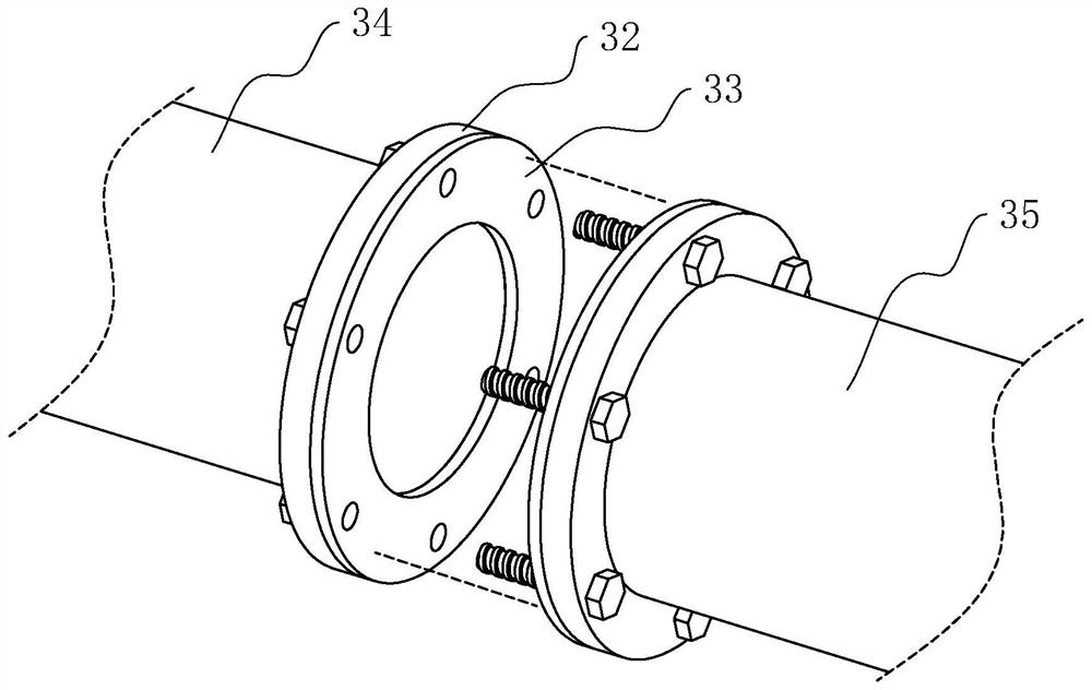 Pipe connection structure for municipal water supply and drainage