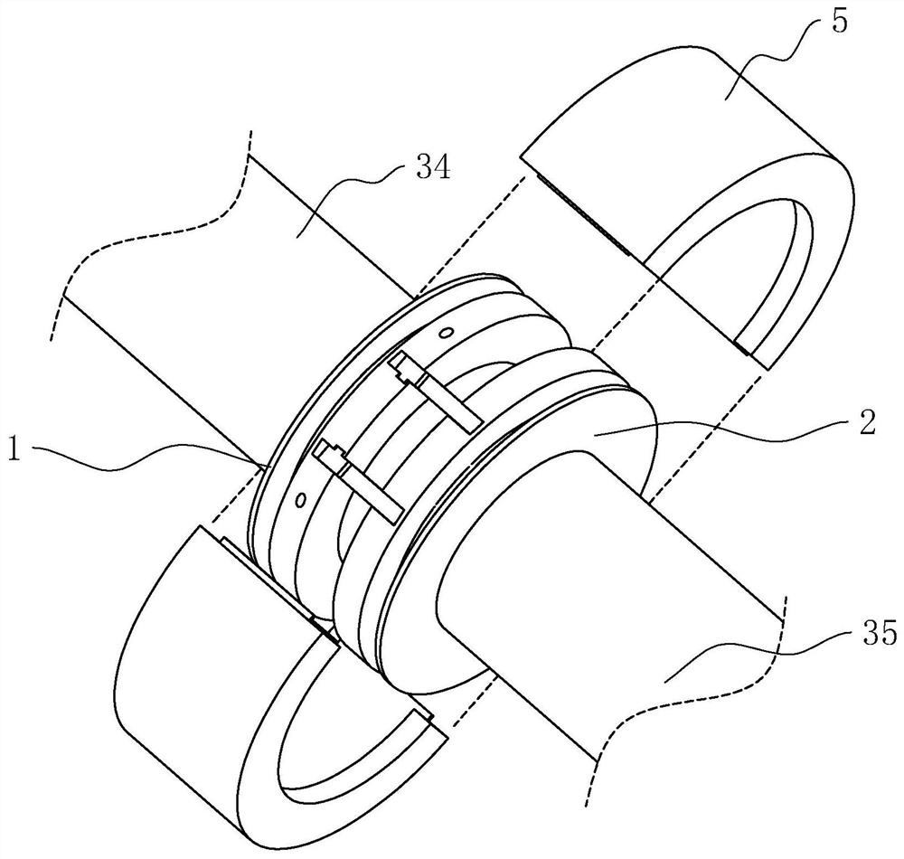 Pipe connection structure for municipal water supply and drainage