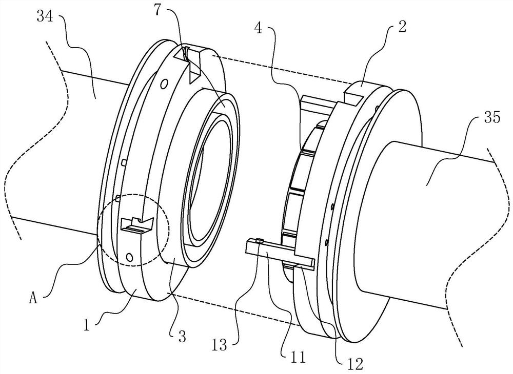 Pipe connection structure for municipal water supply and drainage