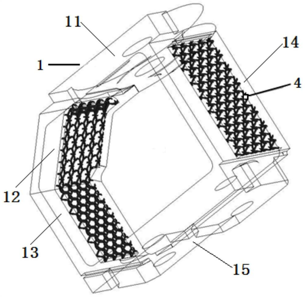 A Damping Alloy and Lattice Composite Reinforced Vibration Suppressing Structure