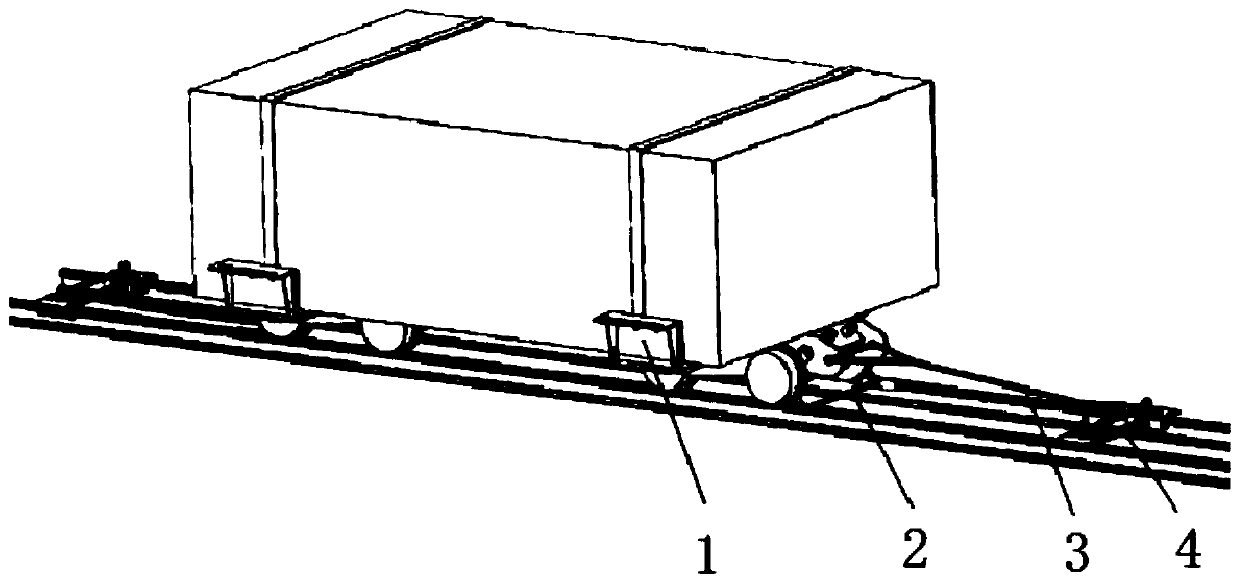 Heavy-type loading rail transfer conveying system