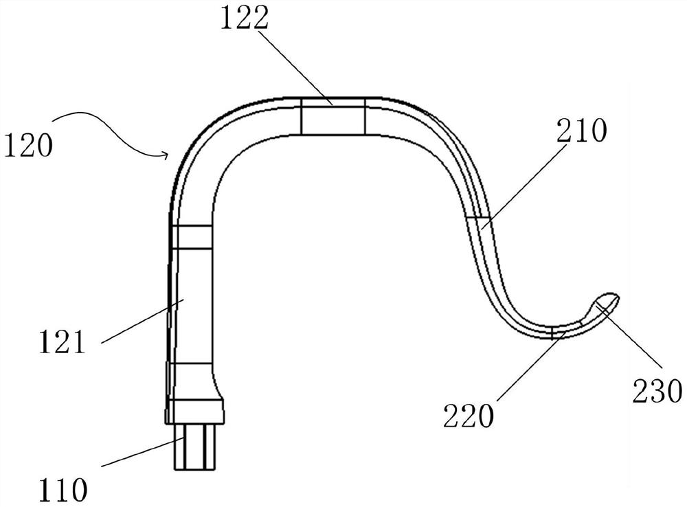 Thighbone hook and operating bed