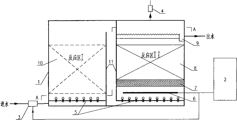 A method and device for advanced treatment of wastewater by heterogeneous catalytic ozonation