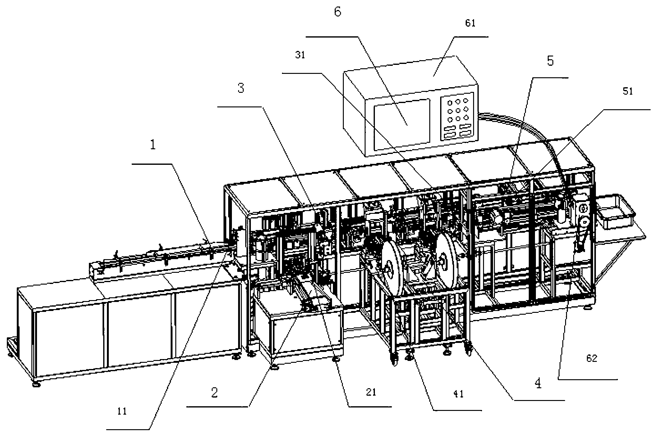 Automatic bristle filling mechanism for paint brush head