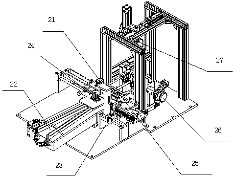 Automatic bristle filling mechanism for paint brush head