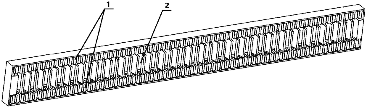 Photonic crystal-loaded zigzag waveguide dual-injection slow-wave structure