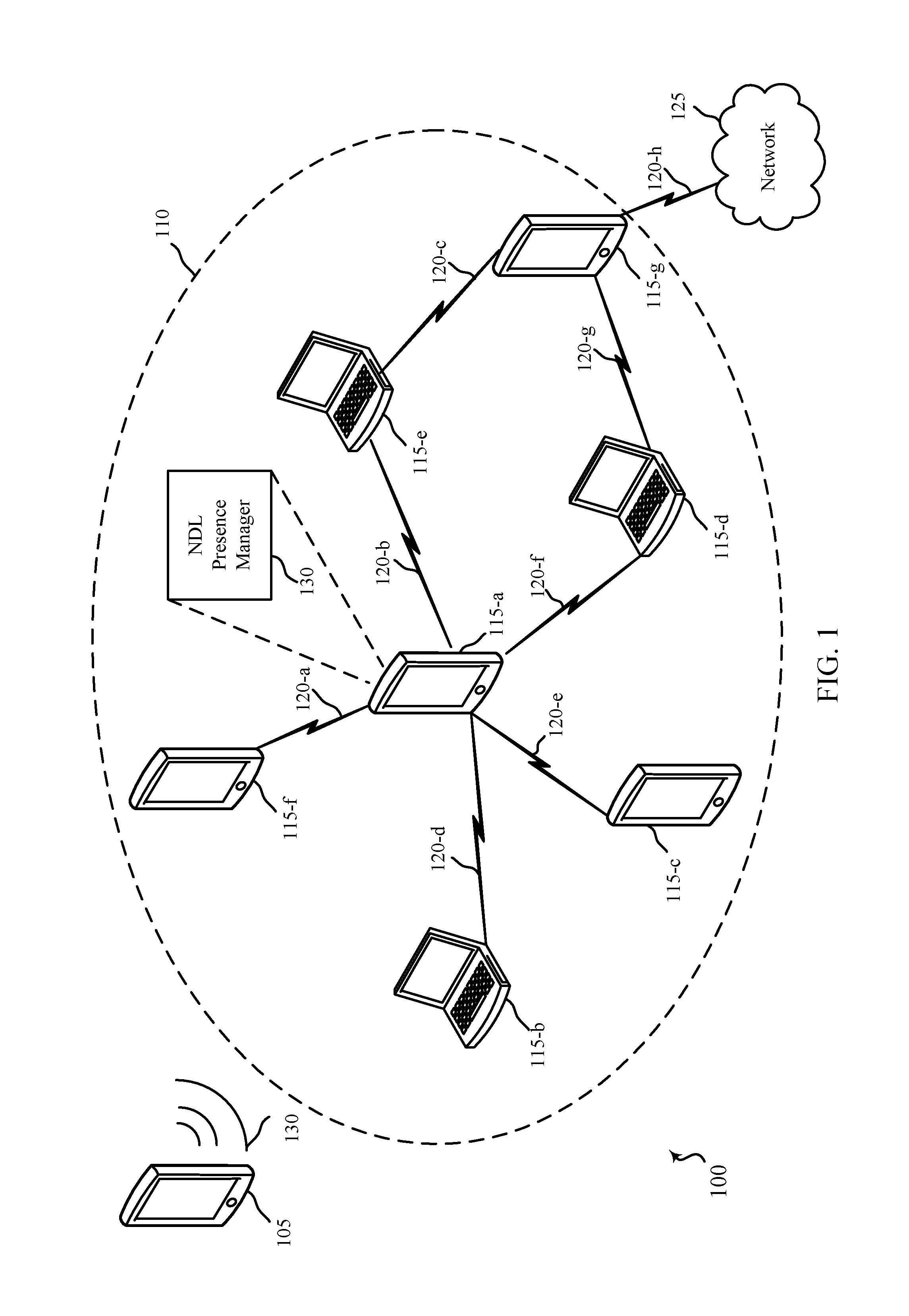 Neighbor aware network data link presence indication