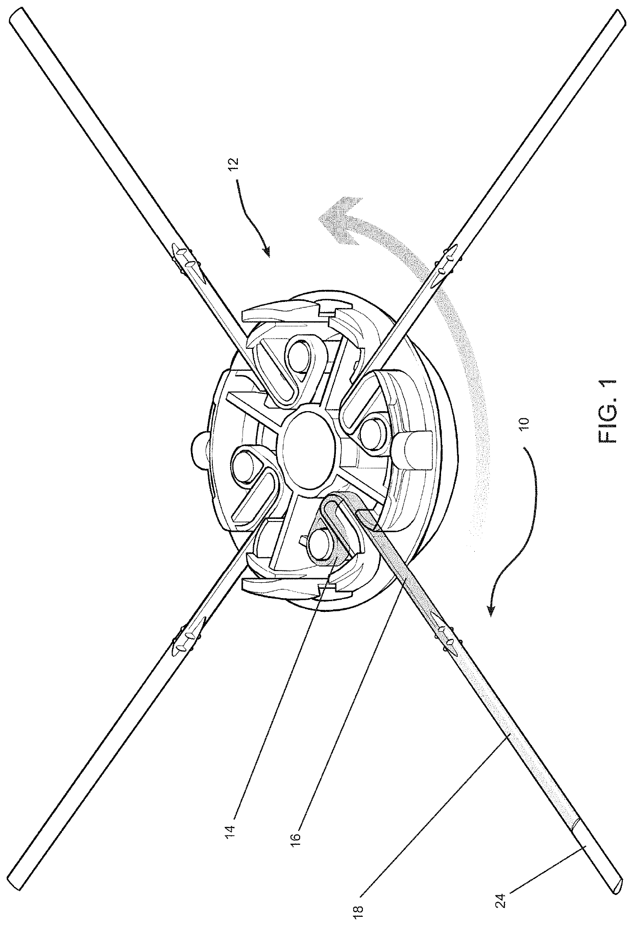 Multi-zone cutter elements for grass trimmers, rotary mowing, and other heavy vegetation cutting applications