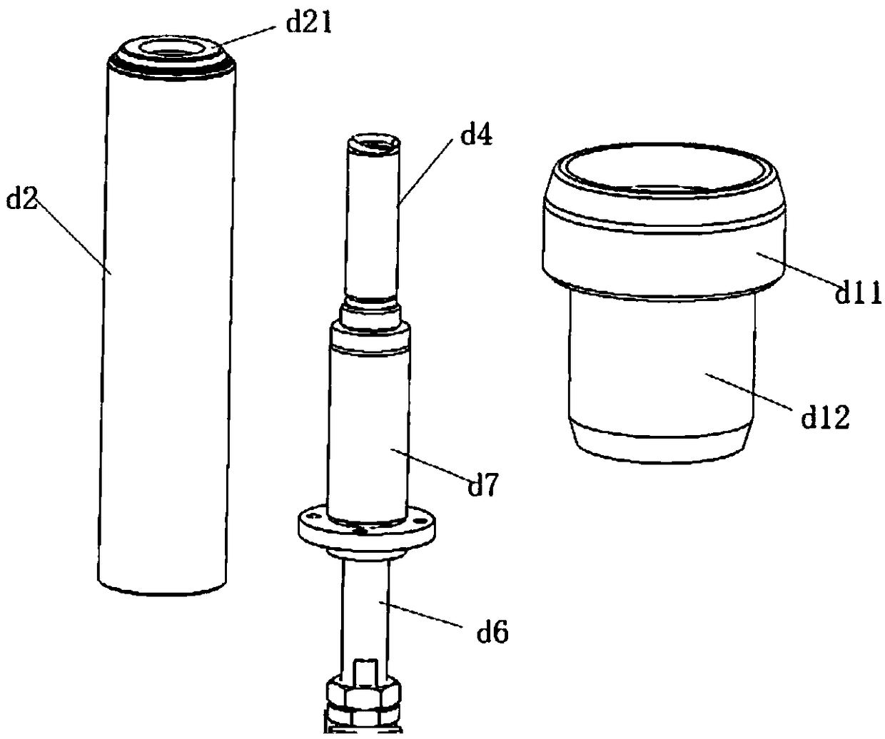 Axis aligned mechanism and assembling structure and assembling method for robot assembly