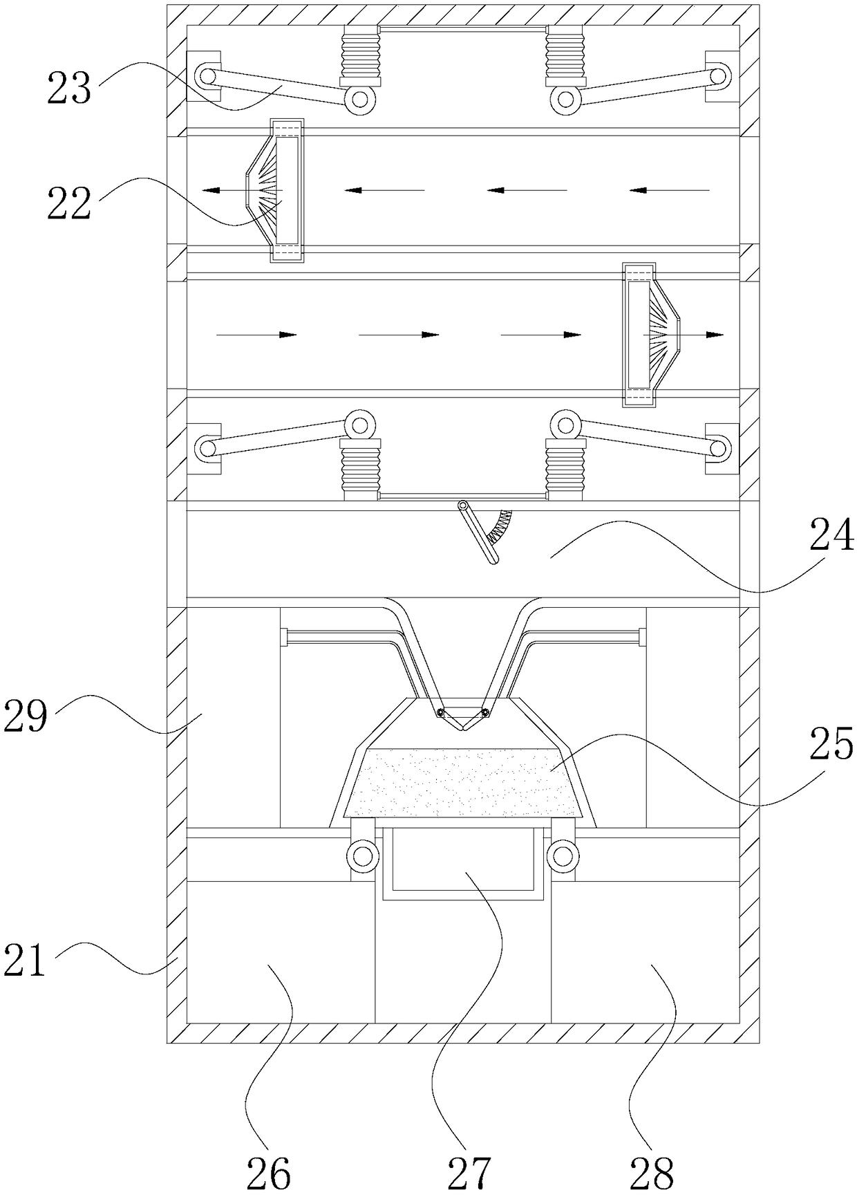 Accelerating-air-flow dust exhaust apparatus for rock tunnel construction in cold region