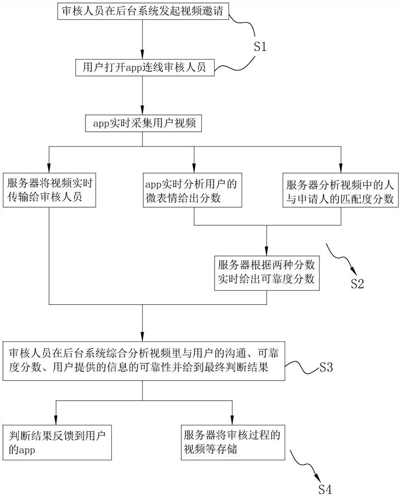 Information auditing method based on real-time video