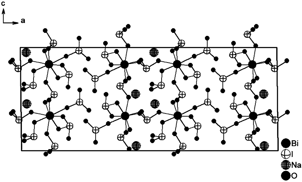 Inorganic non-linear optical crystal sodium iodobismuthate, and preparation and application thereof