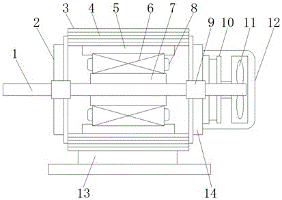 Variable-frequency brushless direct current motor