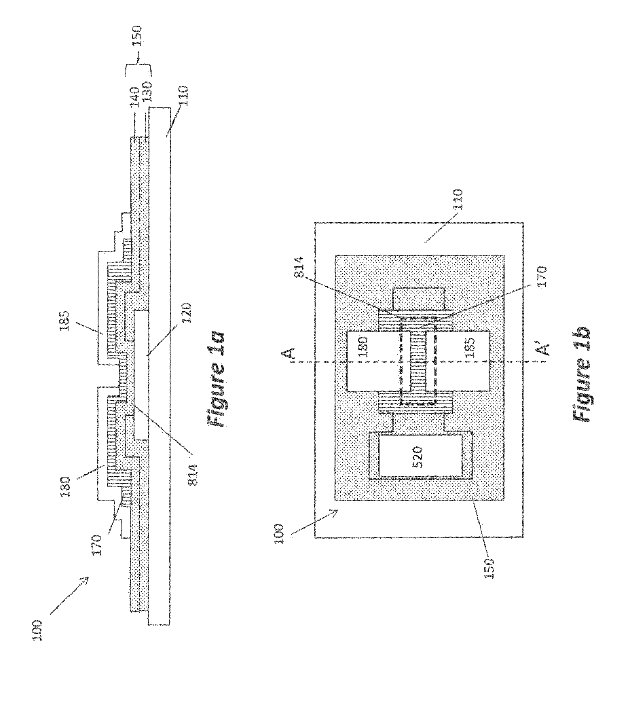 Method for forming a variable thickness dielectric stack