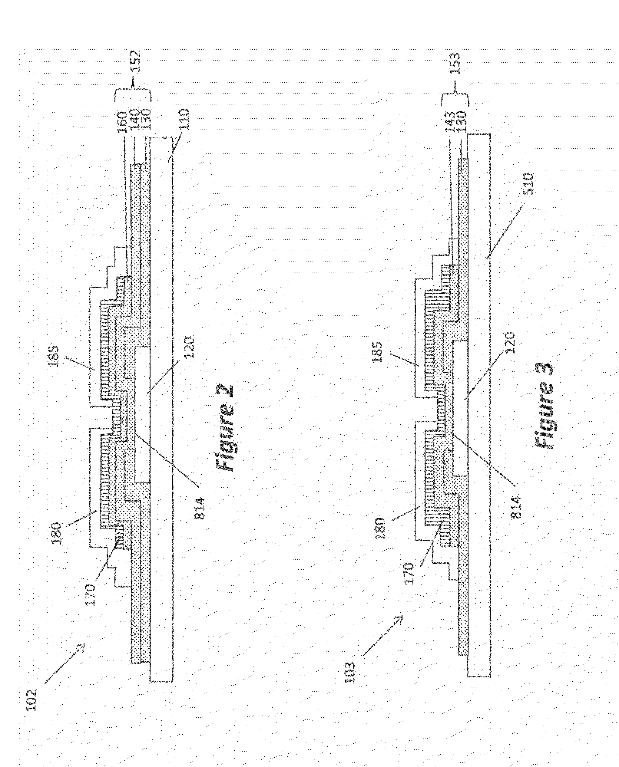 Method for forming a variable thickness dielectric stack