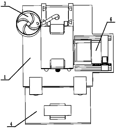 A cement road automatic paving equipment