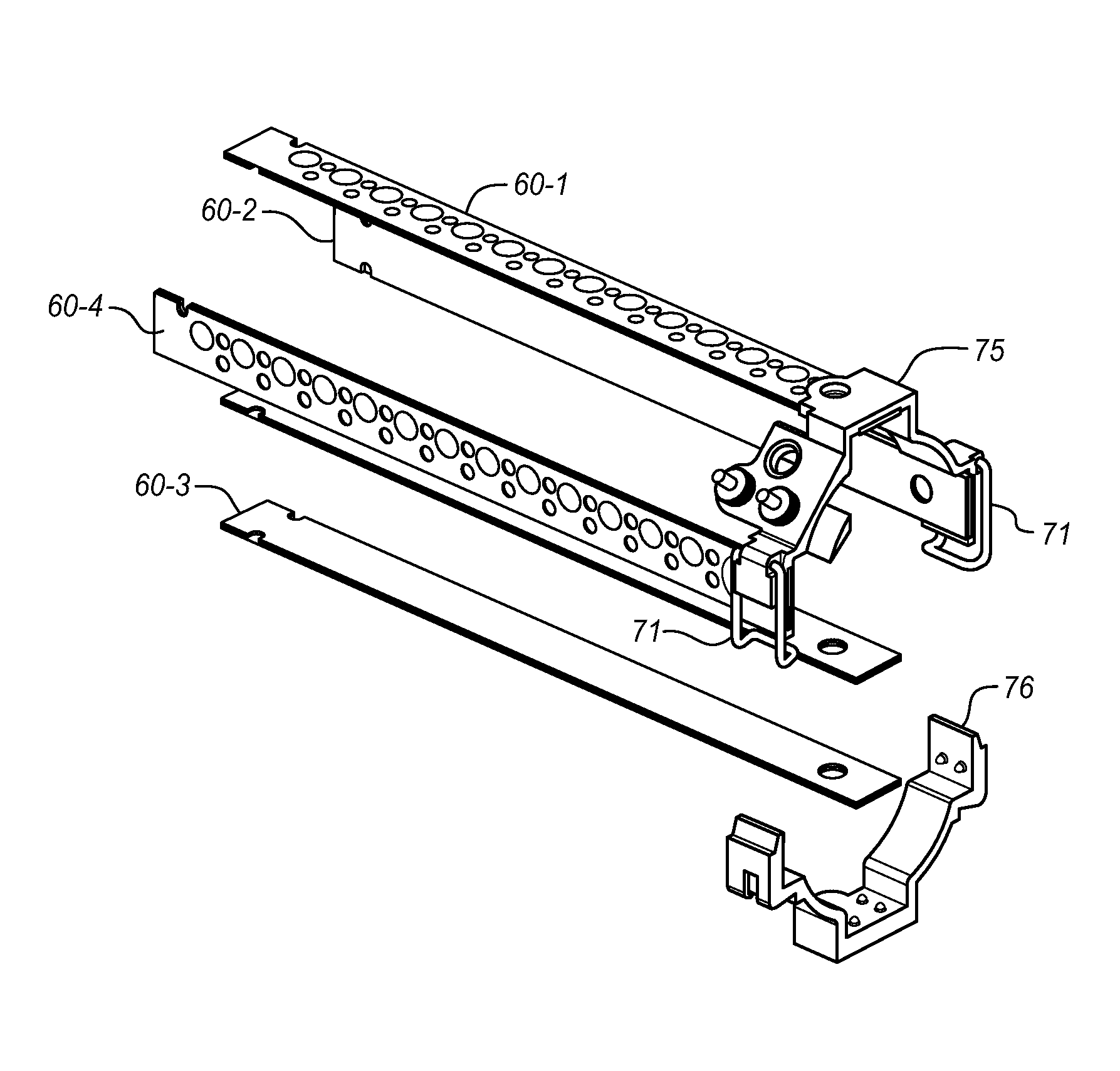 Rail contacts for accessories mounted on the powered rail of a weapon