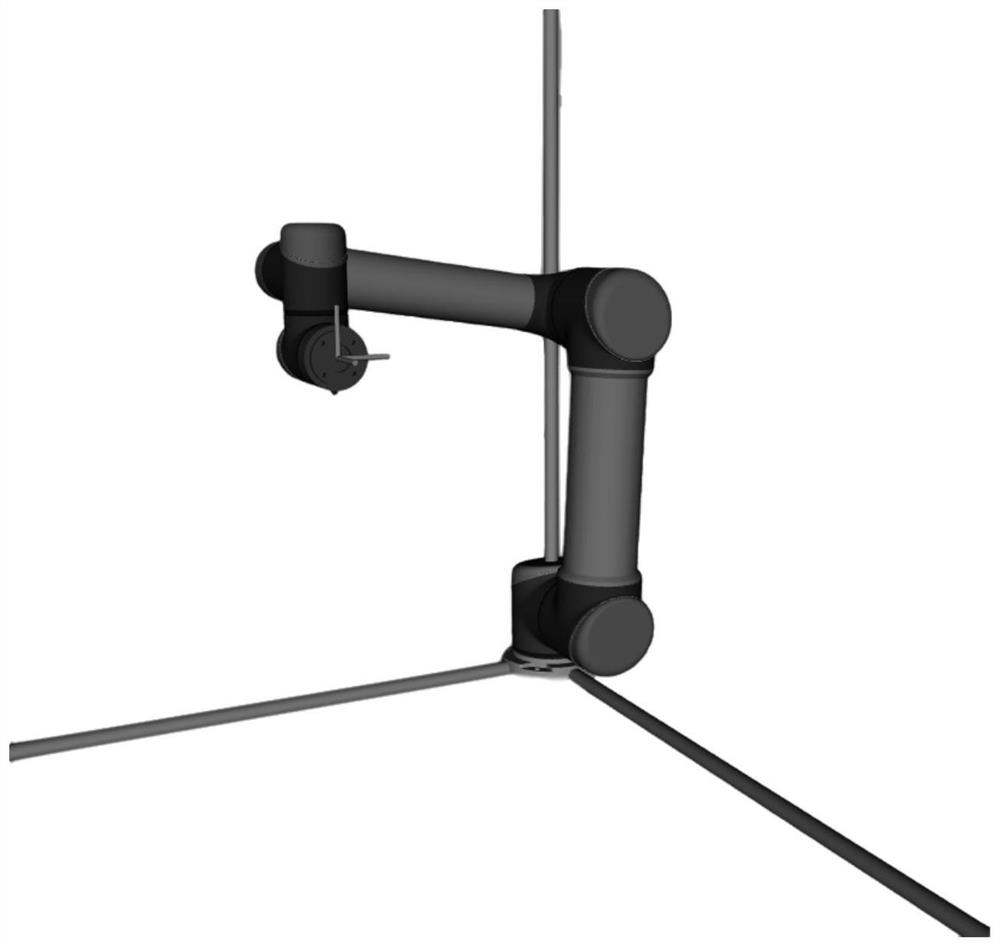 Real-time tracking control method for Cartesian space moving target of six-degree-of-freedom mechanical arm