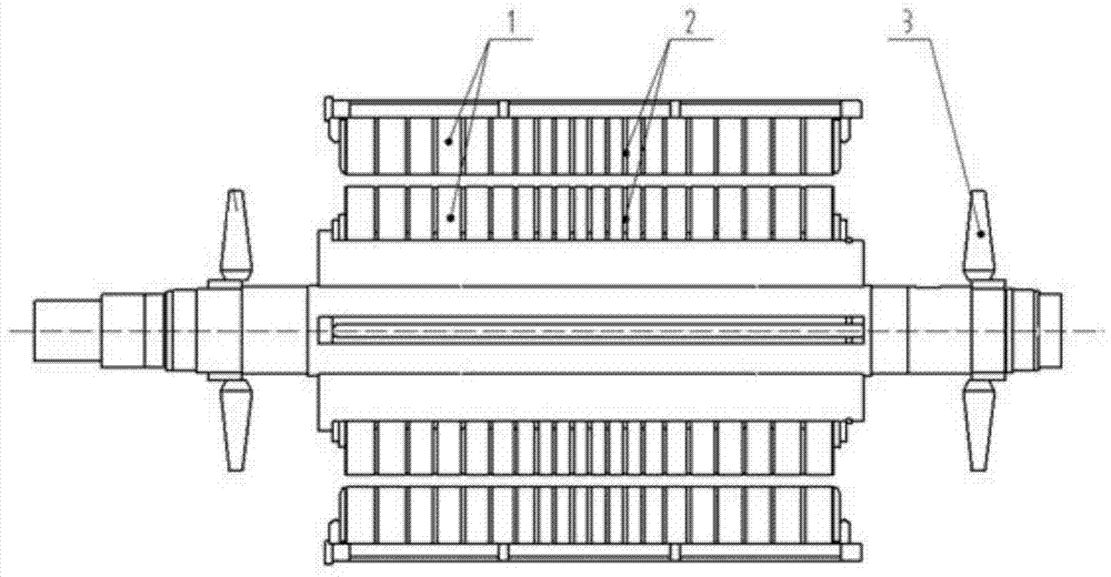 Self-circulating heat dissipating device of 5MW doubly-fed air-cooled and water-cooled wind generator