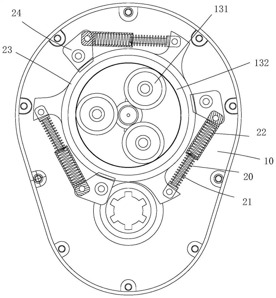 Power output mechanism on battery car