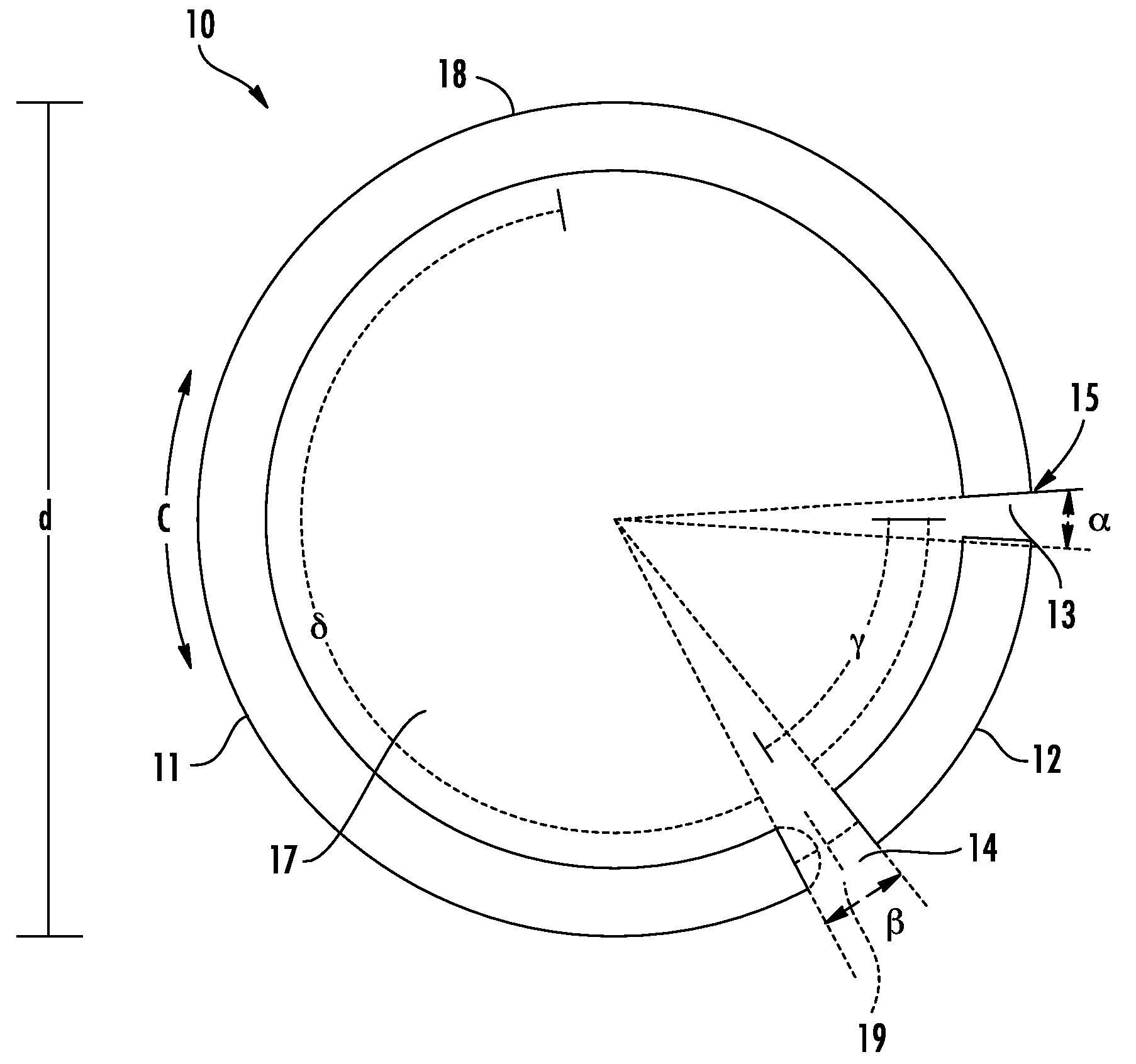 Loop antenna including impedance tuning gap and associated methods