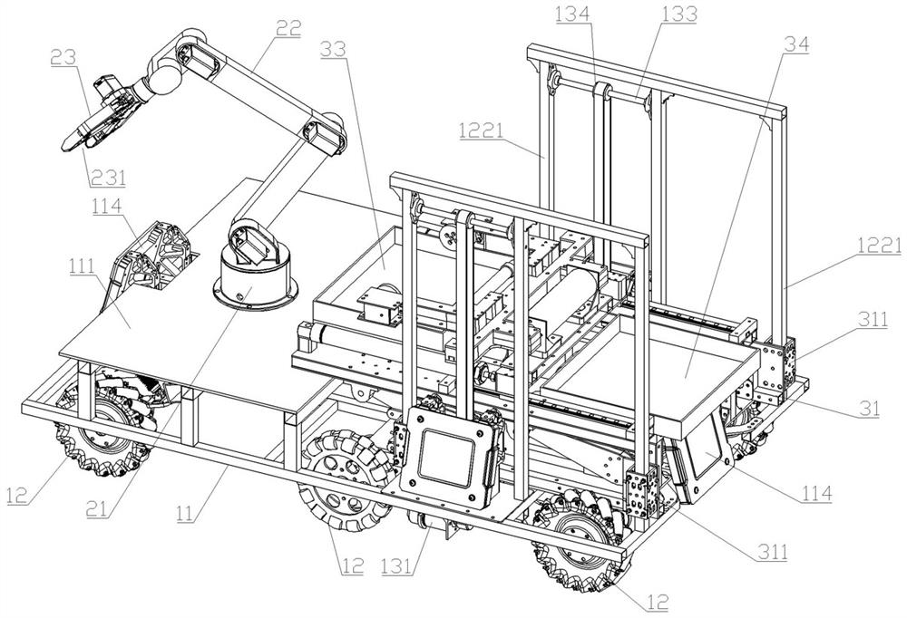 Garbage container transfer robot and method