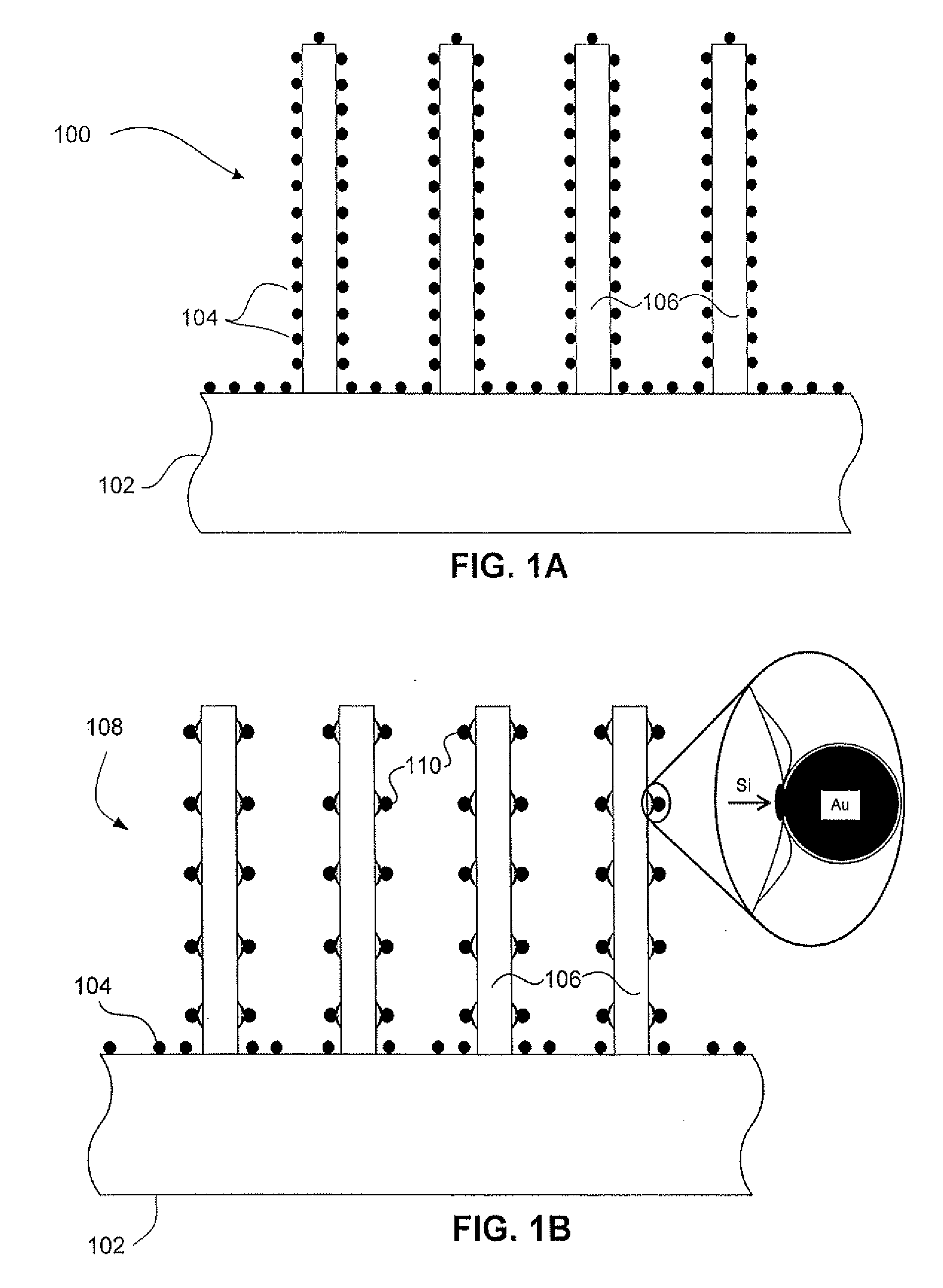 Metallic Nanospheres Embedded in Nanowires Initiated on Nanostructures and Methods for Synthesis Thereof