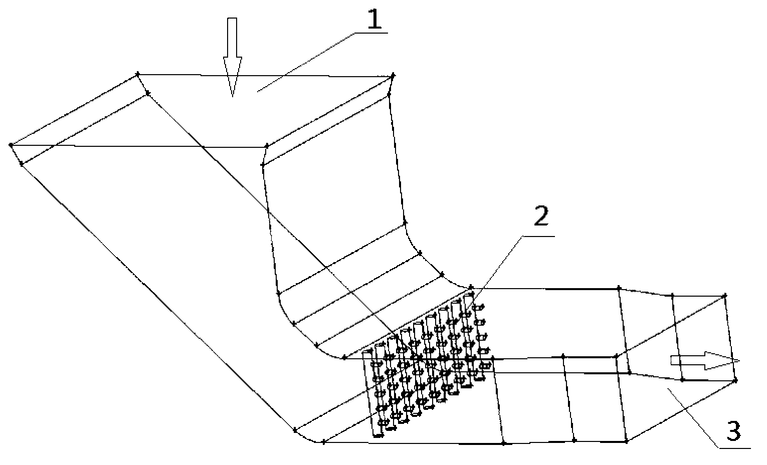 Device and process for effectively removing sulfur trioxide in smoke through natural alkali