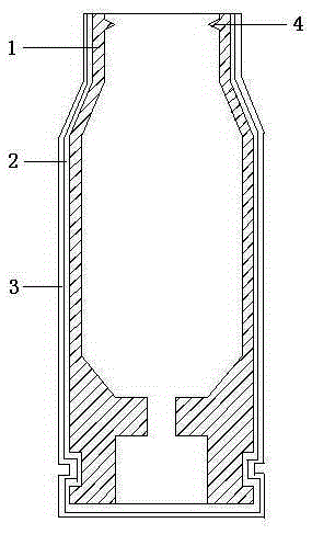 Lightweight composite cartridges for low to medium chamber pressures