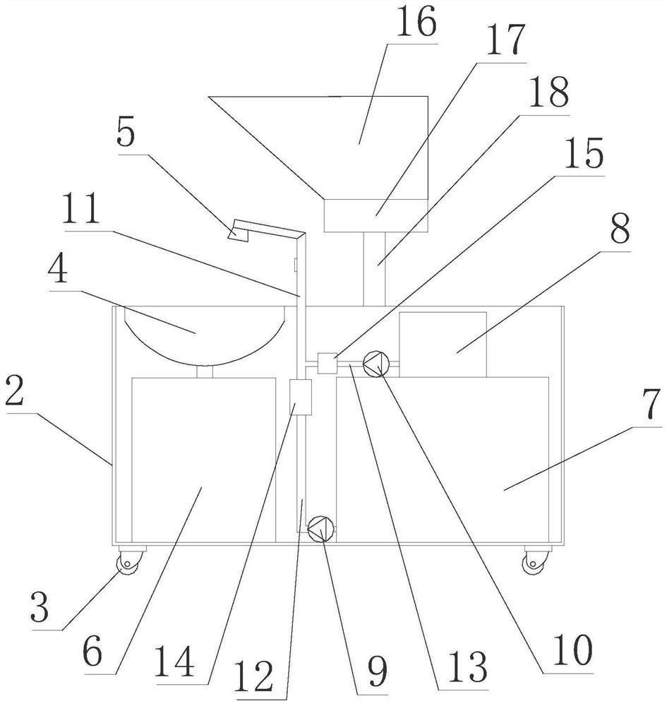 Disinfection nursing device for surgical operation