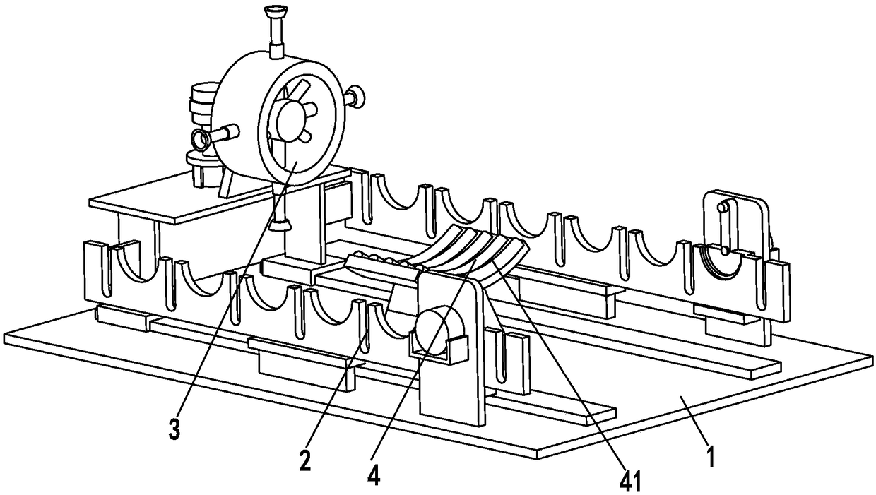 Construction device for anti-corrosion cloth of pipeline and anti-corrosion construction method