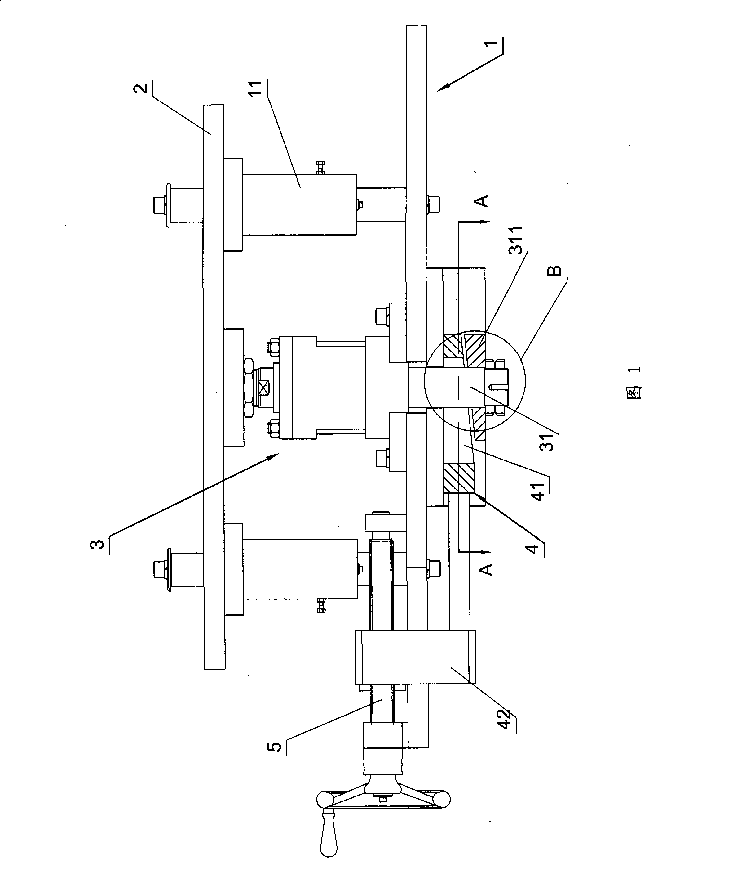 Elevating mechanism of objective table