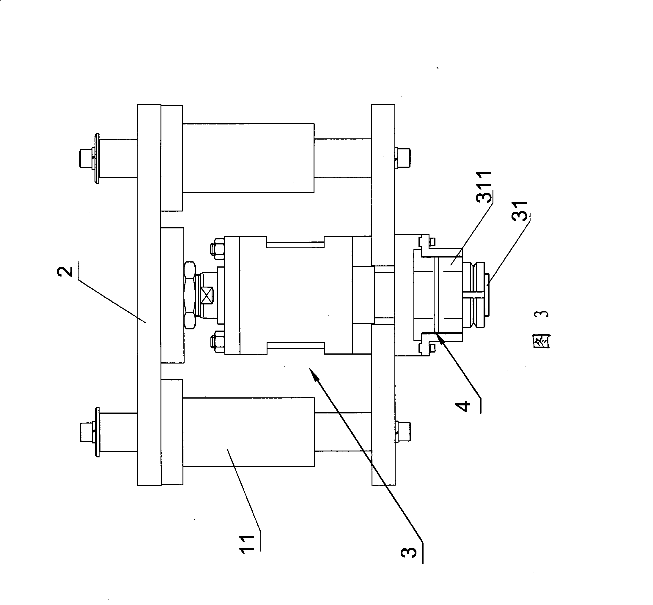 Elevating mechanism of objective table