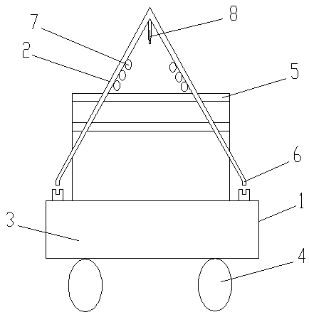 Trolley with detachable taper cover