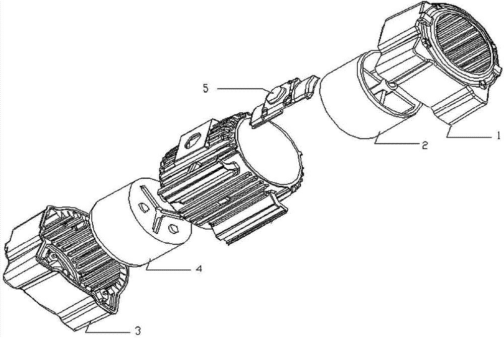 Technology for casting motor shell