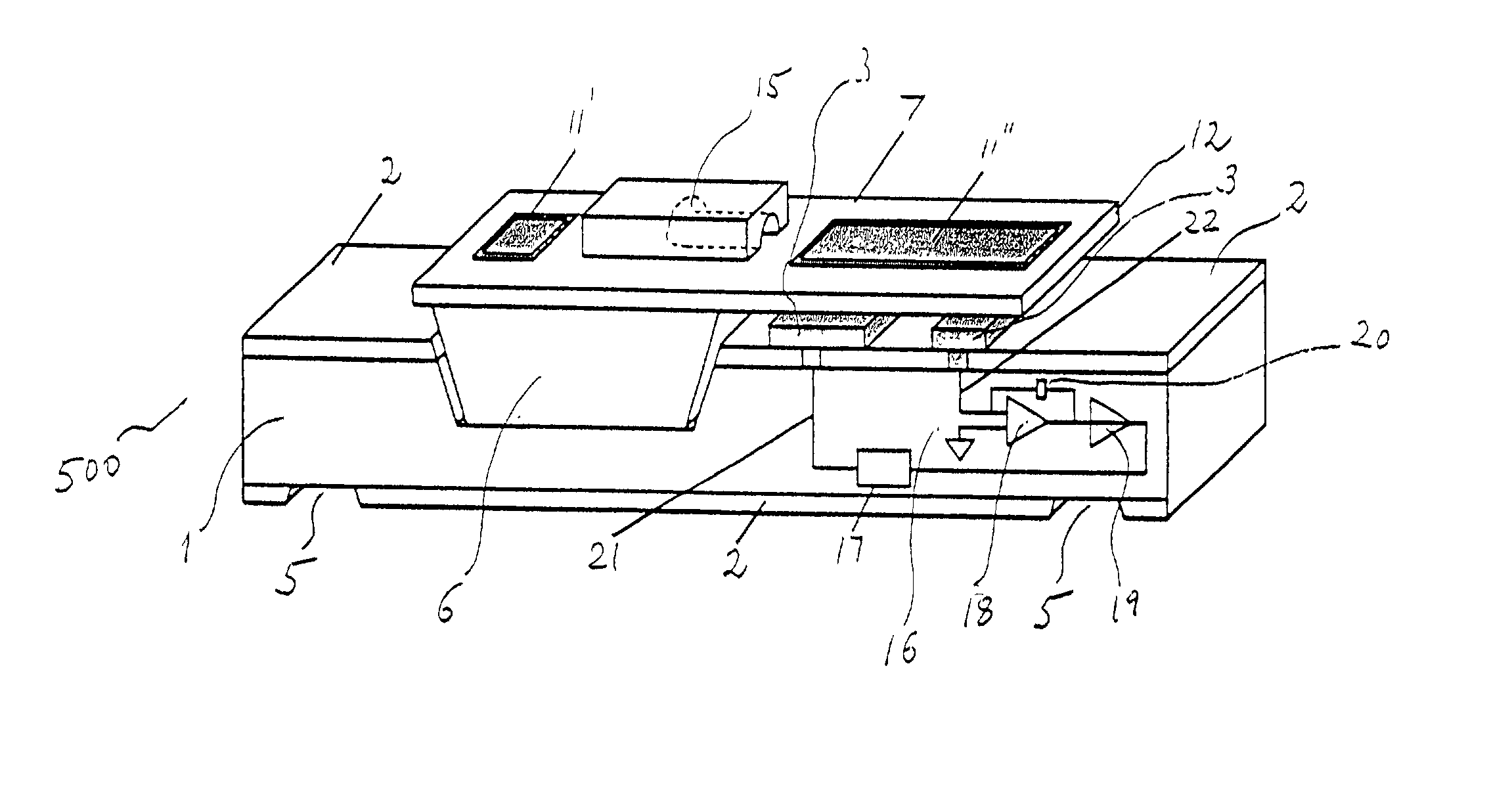 Method of fabrication of a micro-channel based integrated sensor for chemical and biological materials