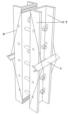 A construction device for prefabricated surfaces and cast-in-place core-filled walls