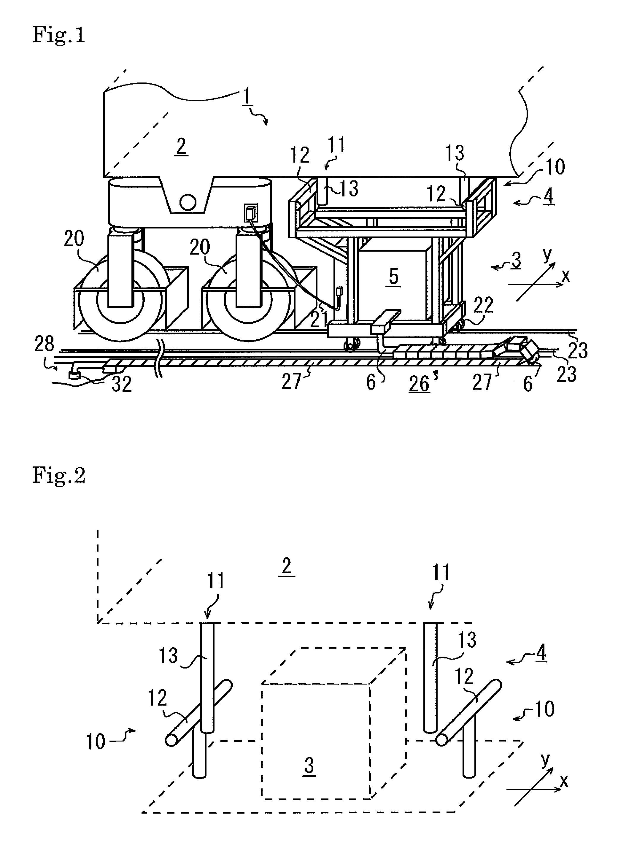 Power supply system for crane