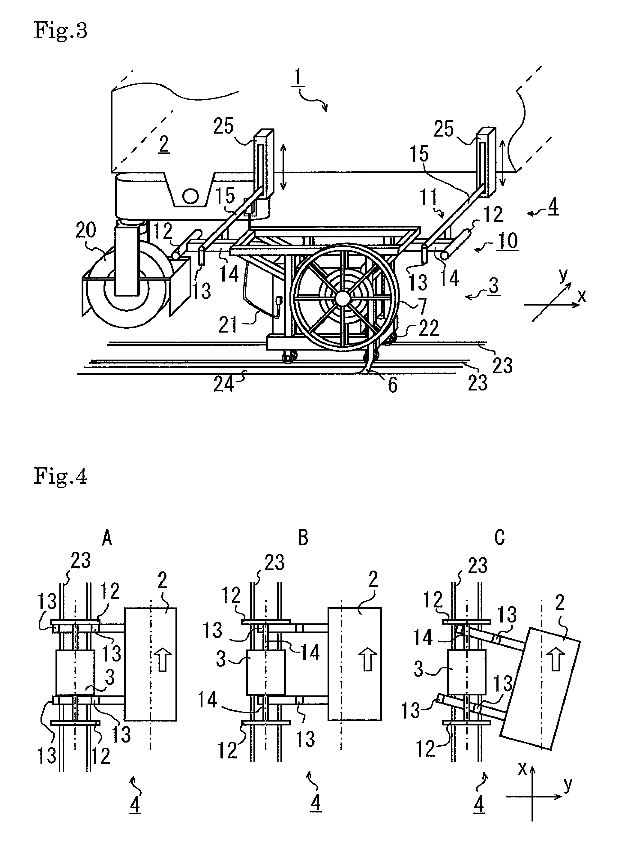 Power supply system for crane