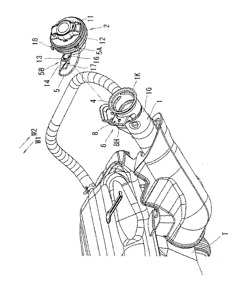 Fuel supply part structure of vehicle