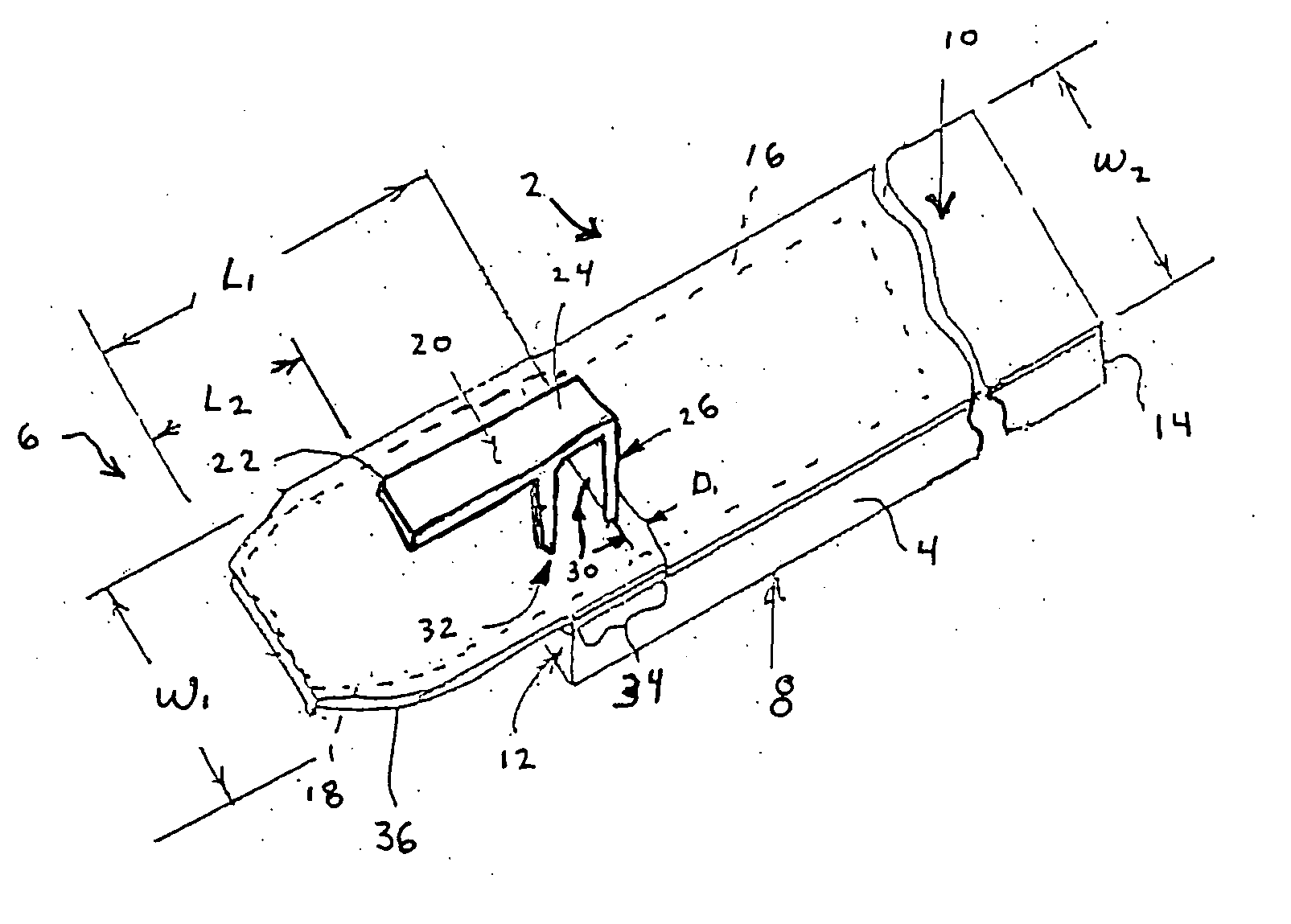 Oriented PIFA-type device and method of use for reducing RF interference