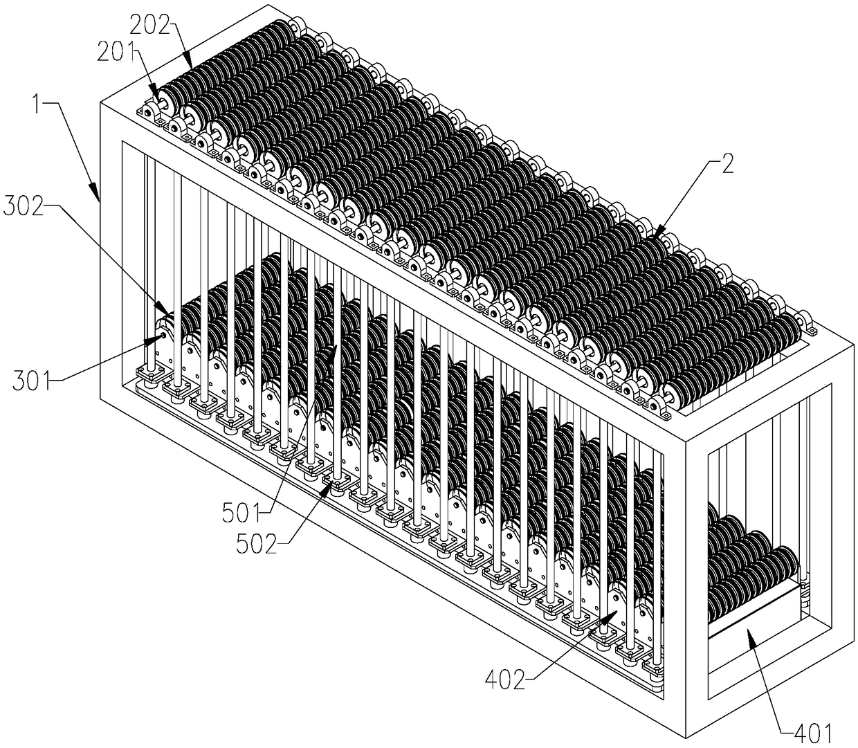 Gravity tensioning device