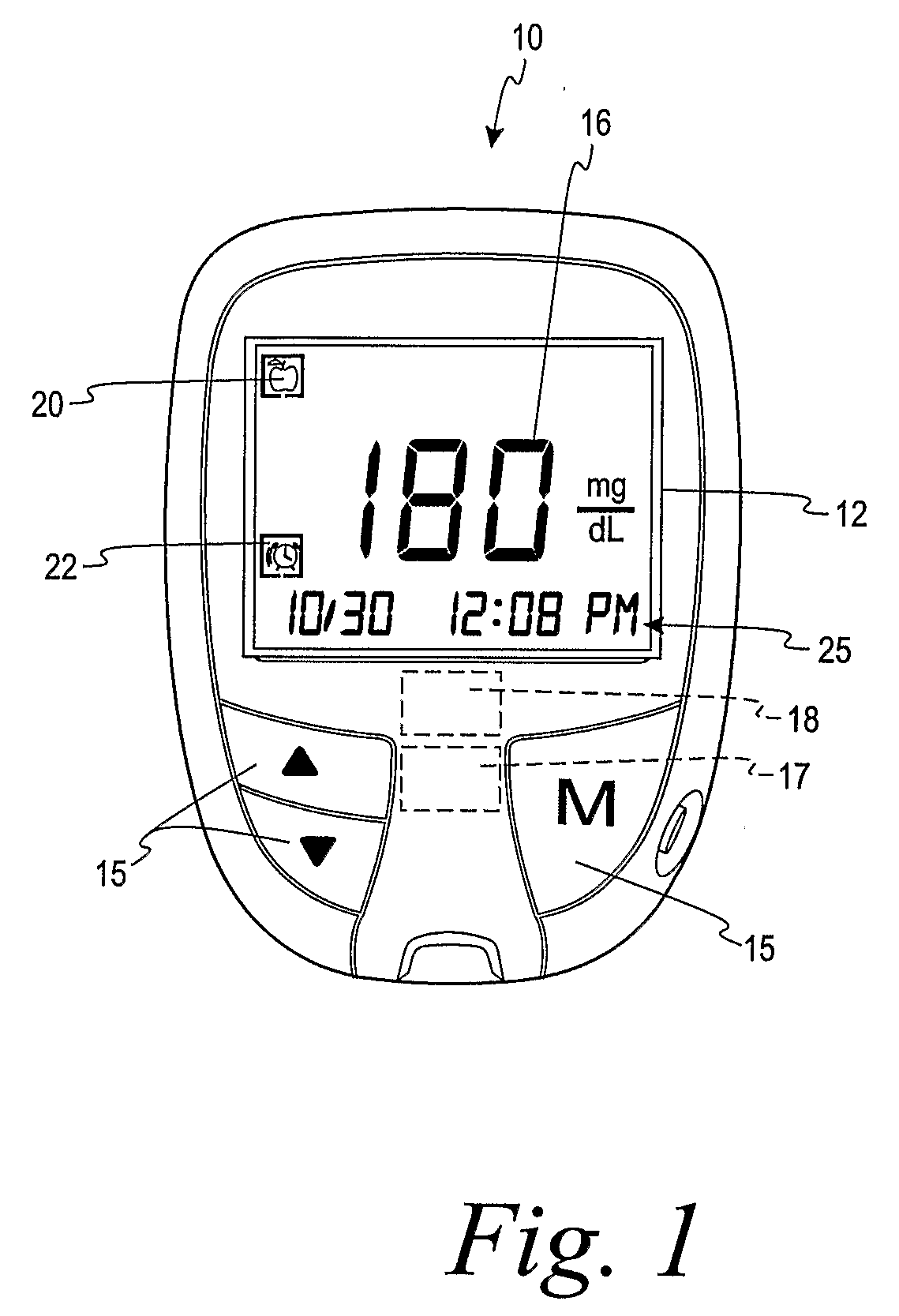 Meter Having Post-Meal Test-Time Alarm