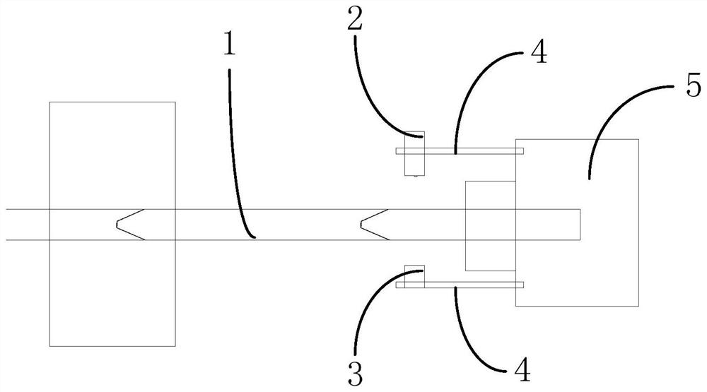 A laser-based drilling machine drill rod automatic counting system