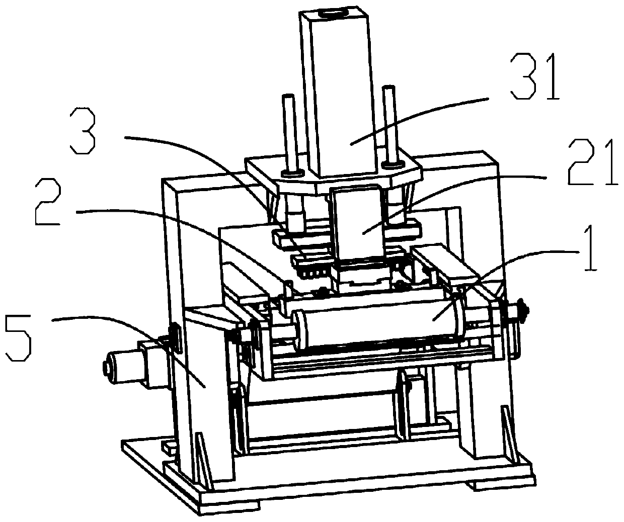 Gold stamping device and transfer printing gold stamping equipment